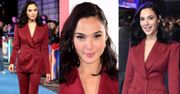 Radosna Gal Gadot promuje nową część "Ralpha Demolki" w garniturze Muglera