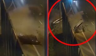 Wypadek na S12. Siła była tak ogromna, że z samochodu wypadł silnik