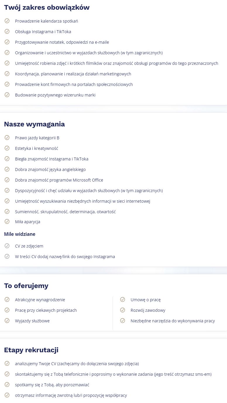 Klaudia El Dursi szuka asystentki