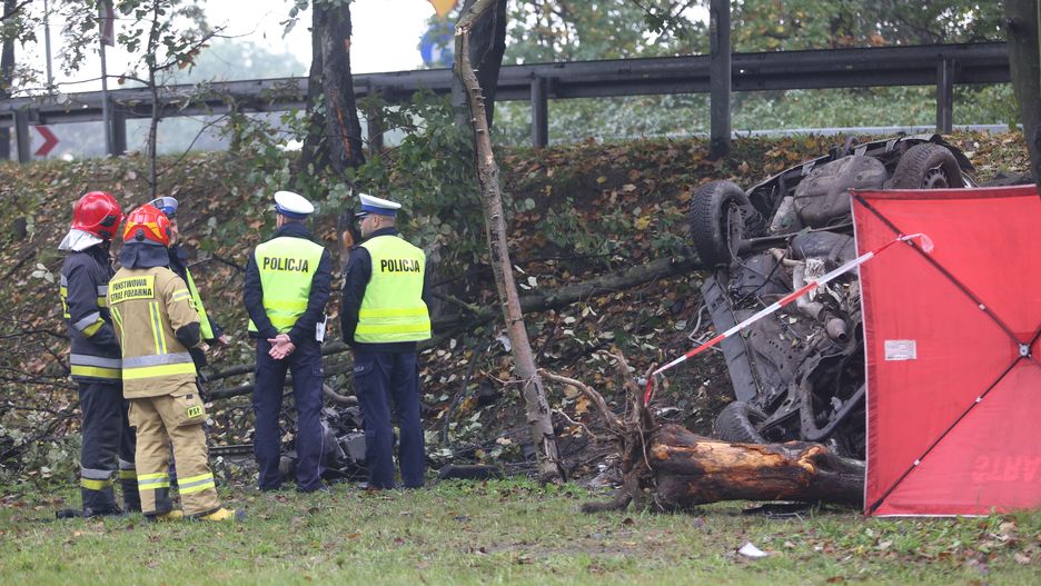 Wypadek śmiertelny na DK86 w Katowicach