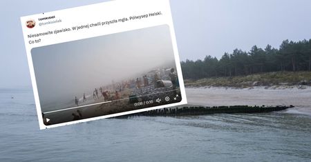 Nagle kazali im wyjść z wody. Mgła adwekcyjna nad Bałtykiem