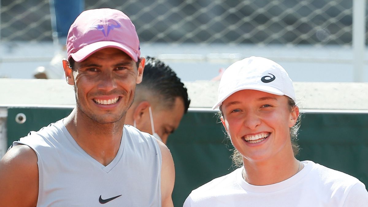 Rafael Nadal i Iga Świątek