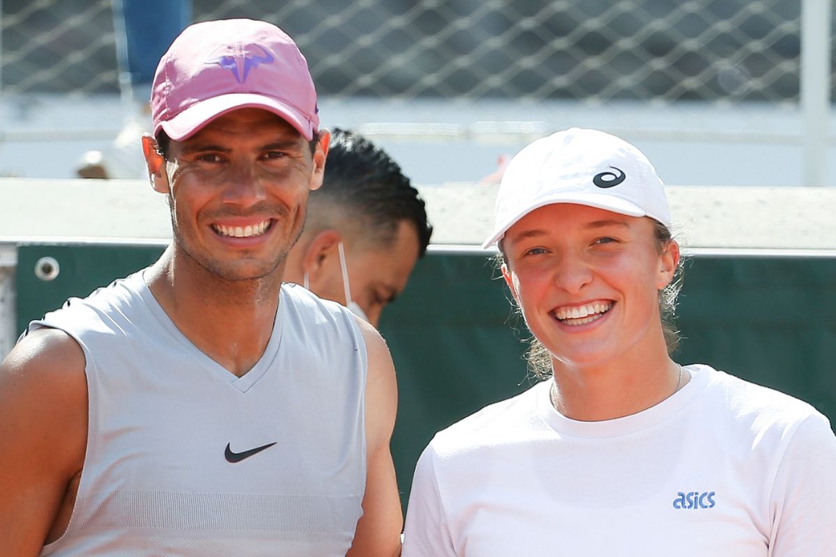 Rafael Nadal i Iga Świątek