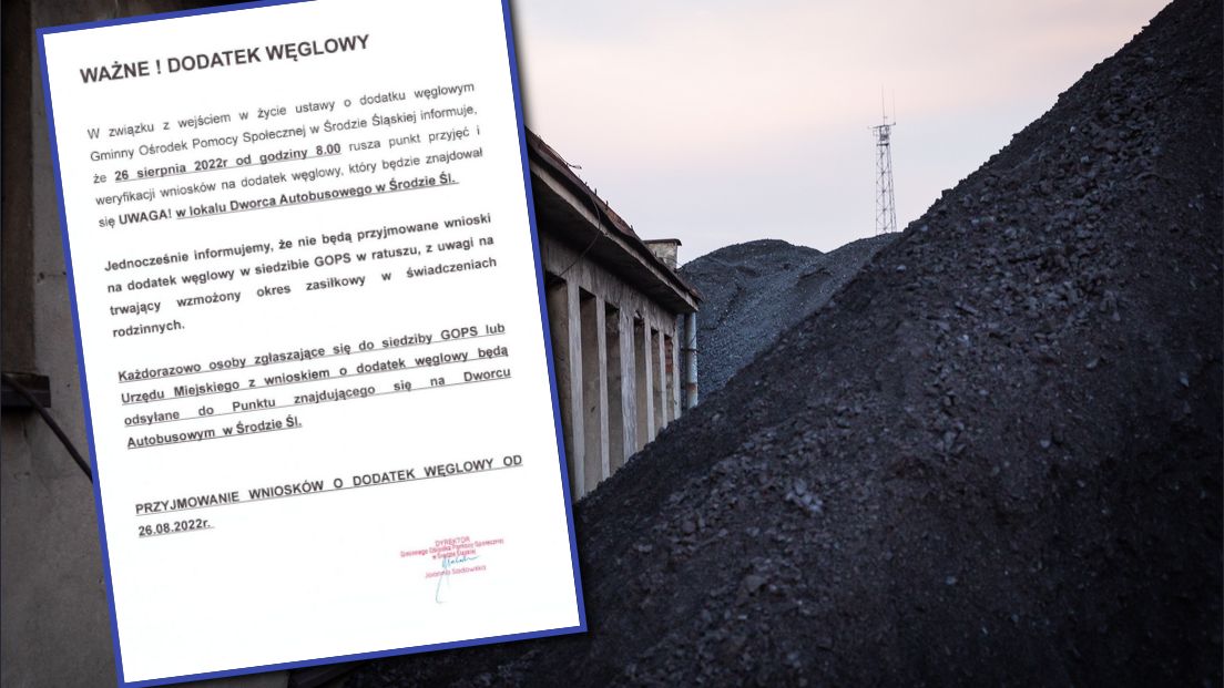 W niektórych gminach wniosek o dodatek węglowy zostanie przyjęty z opóźnieniem