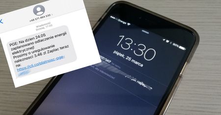 Polacy dostają fałszywe SMS-y od PGE. Chodzi o "uregulowanie należności"