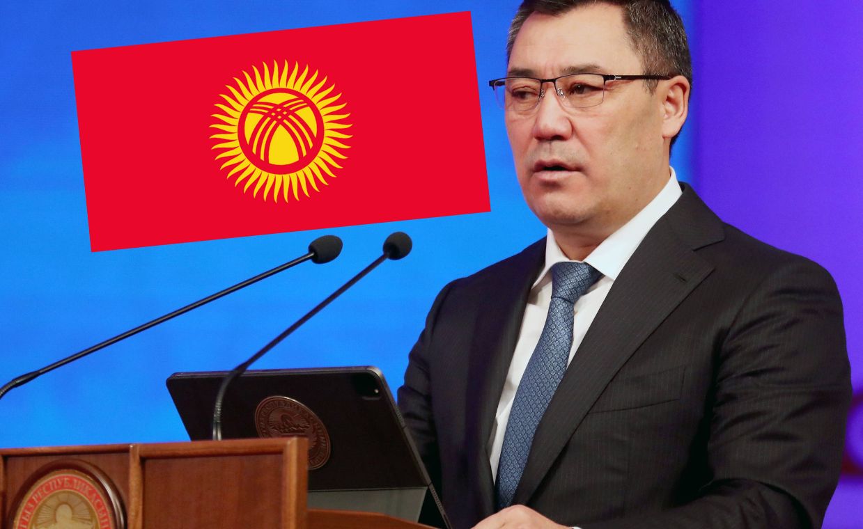 Sadyr Japarov changed the flag of Kyrgyzstan.