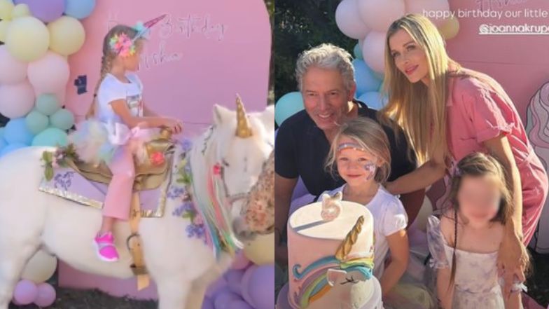 Joanna Krupa z byłym mężem na urodzinach córeczki