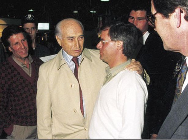 Juan Manuel Fangio i Horacio Pagani (fot. autodrome.fr)