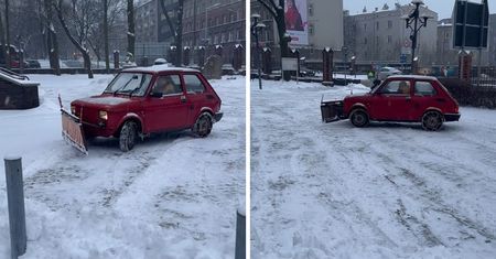 Ksiądz wskoczył do "malucha". Niesie się nagranie ze Śląska
