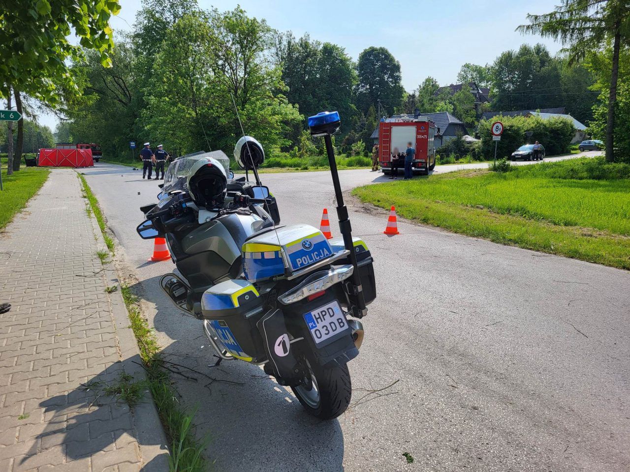 Wypadek. Podróżujące jednośladem małżeństwo zginęło na miejscu