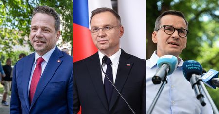 Aż zaśmiał się w głos. Dostało się Dudzie, "pan jest złośliwy"