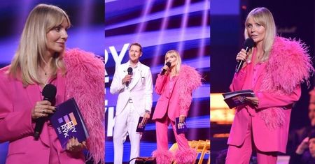 Fryderyki 2022. Agnieszka Woźniak-Starak  odziana w RÓŻOWE PIÓRA niczym FLAMING zadaje szyku na gali (ZDJĘCIA)