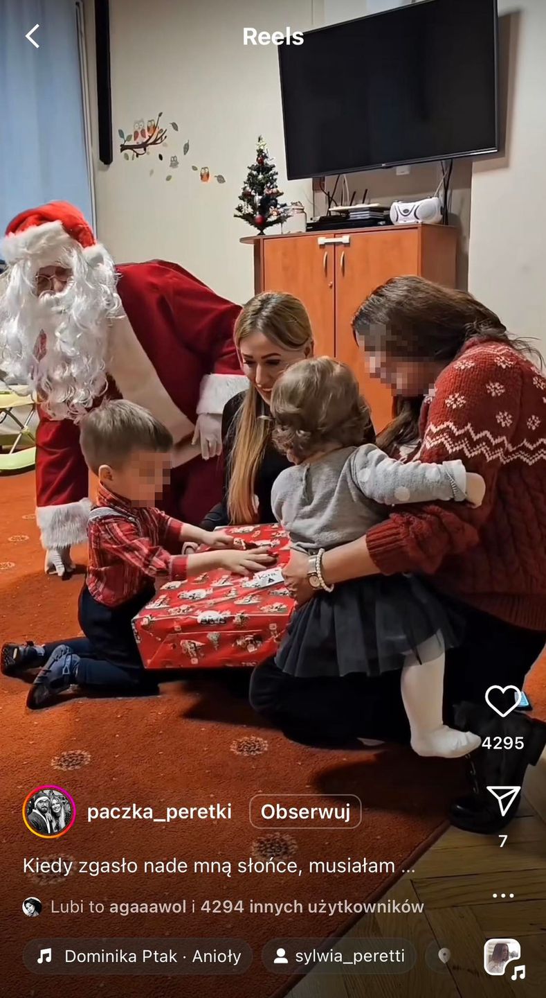 Sylwia Peretti zamieściła nagranie z wizyty w Domu Dziecka