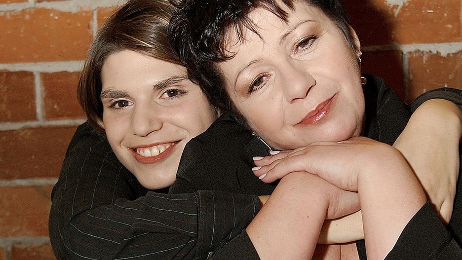 Ewa Bem z córką Pamelą w 2003 r.