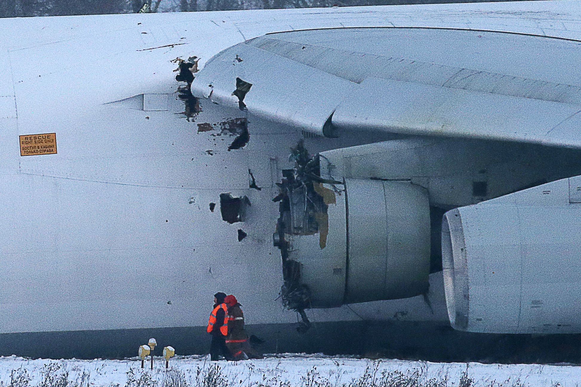 Rosja. Antonow An-124 Rusłan uległ uszkodzeniu