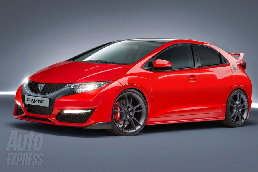 2015 Honda Civic Type R – nieoficjalna wizualizacja (autor: Poblete via Auto Express)