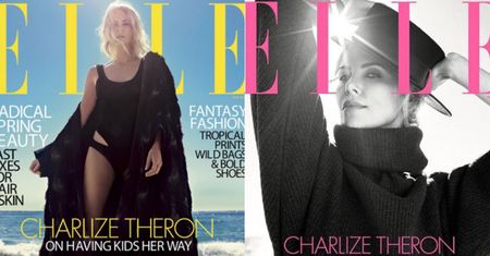 Opatulona Charlize Theron wygrzewa się na plaży