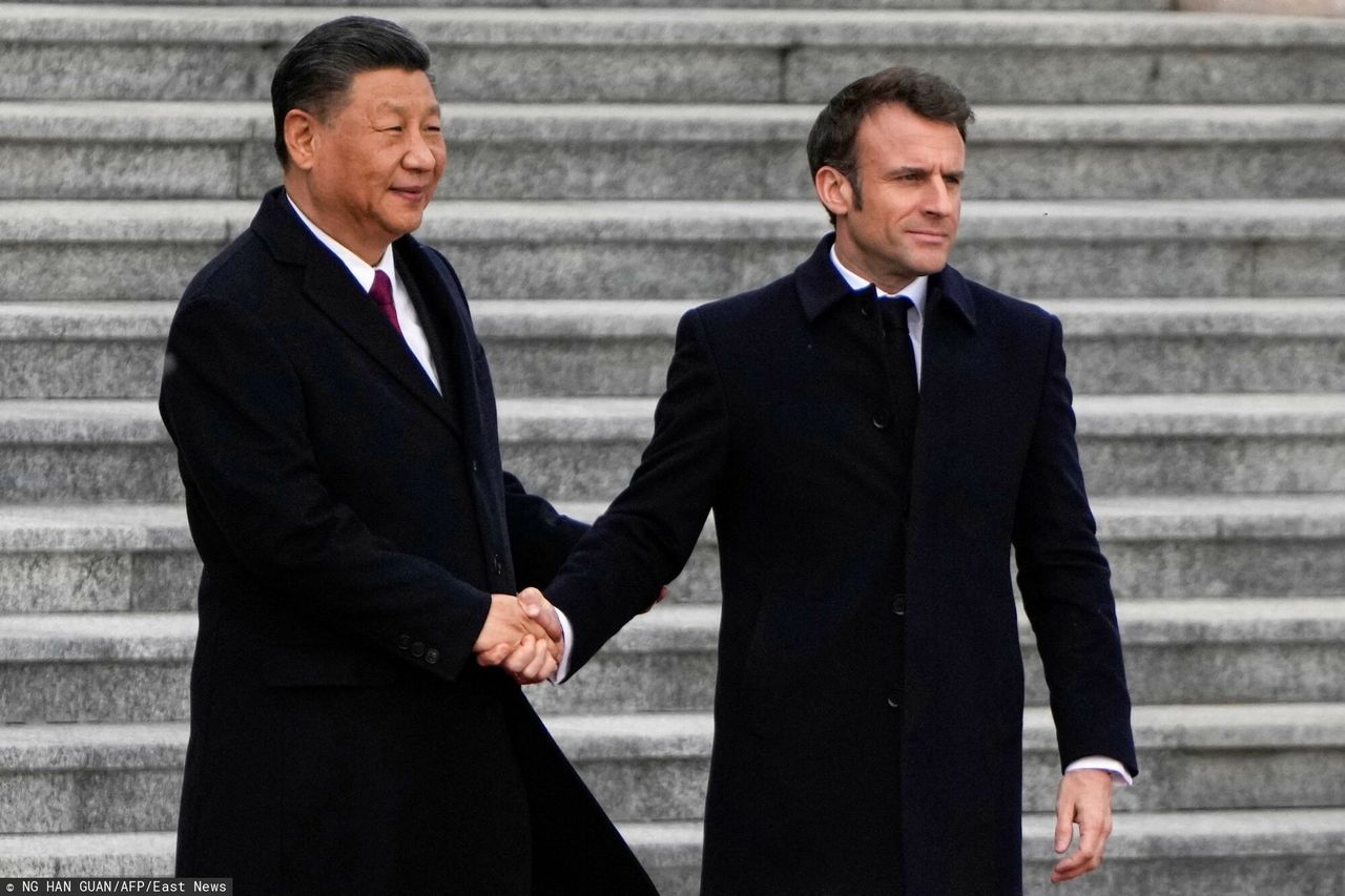 Emmanuel Macron i Xi Jinping
