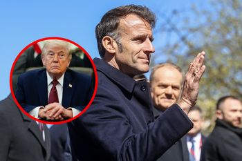 Macron zapytany o rozmowę z Trumpem. Tak odpowiedział