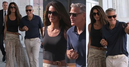 Odstawieni Amal i George Clooney opuszczają Wenecję. 17 LAT MŁODSZA ukochana postawiła na spódnicę za niemal 9 TYSIĘCY (ZDJĘCIA)