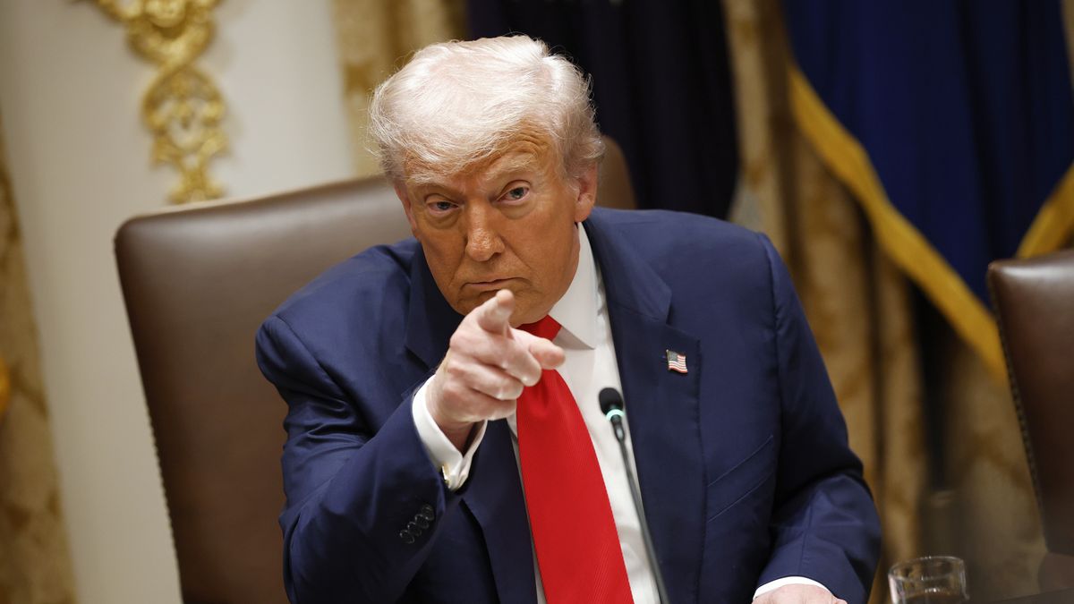 WASHINGTON, DC - OCTOBER 14: U.S. President Donald Trump speaks during a meeting with President of Argentina Javier Milei in the Cabinet Room at the White House on October 14, 2025 in Washington, DC. Trump is hosting Milei for a working lunch days after the U.S. Treasury finalized a $20 billion currency swap framework with Argentina in an effort to help stabilize its economy. (Photo by Kevin Dietsch/Getty Images)