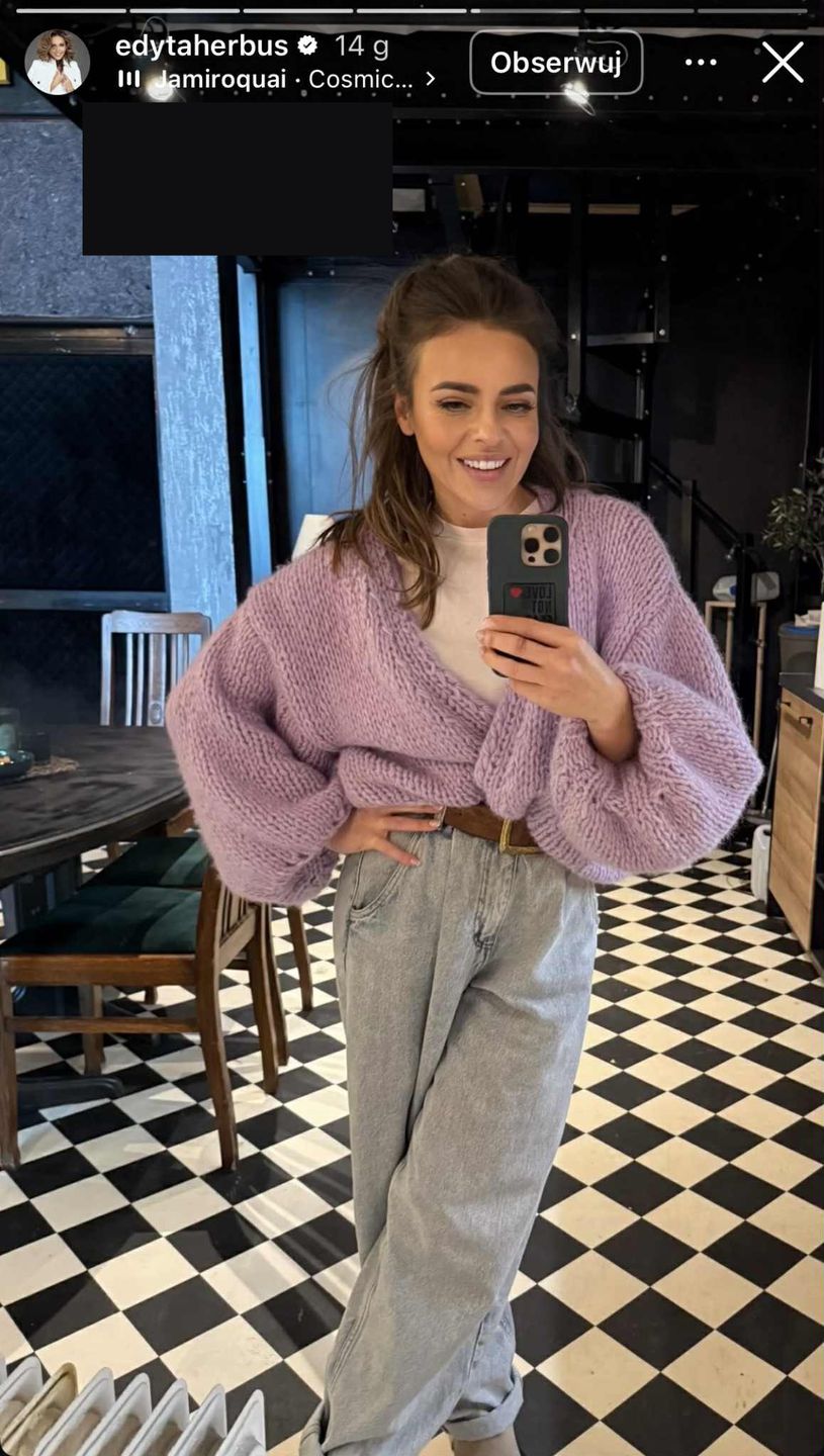 Edyta Herbuś nosi baggy jeans