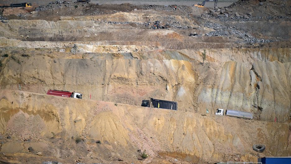 Odkrywkowa kopalnia miedzi w Serbii, należąca do chińskiego koncernu Copper Mining and Production at ZiJIn