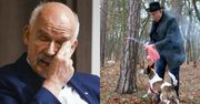Janusz Korwin-Mikke stanie przed sądem? Policja wszczęła dochodzenie w sprawie ZNĘCANIA SIĘ NAD PSEM przez polityka