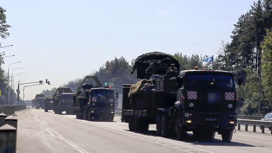 Rosyjski sprzęt dostarczany do obwodu kurskiego