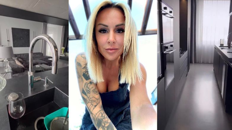 Blanka Lipińska chwali się przestronną KUCHNIĄ Z PRZYSZŁOŚCI. Elektryczne szuflady, kran z wodą gazowaną... (FOTO)