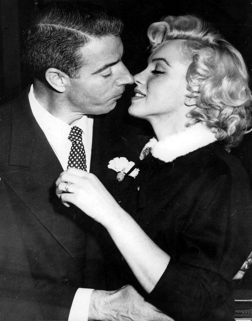 Zdjęcie wykonane podczas ślubu Monroe i DiMaggio