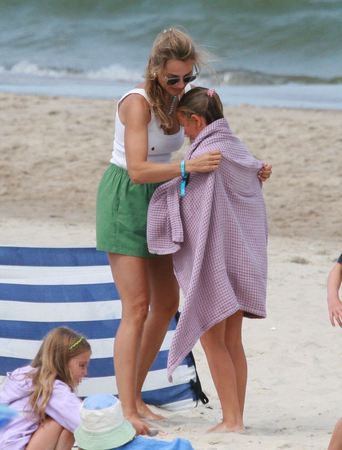 Małgorzata Socha na plaży. Tak wypoczywała z rodziną