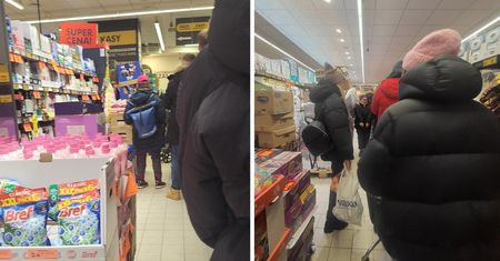 Była godz. 14.30. Takich scen w Biedronce się nie spodziewał