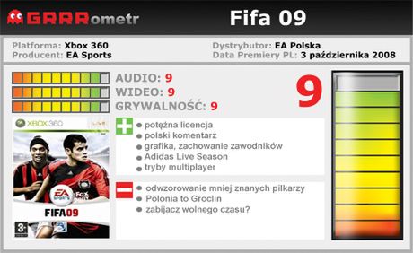 GRRRecenzja: Fifa 09 (PC i Xbox 360) 9