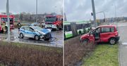 Radiowóz uderzył w fiata. Wszystko wyglądało bardzo groźnie