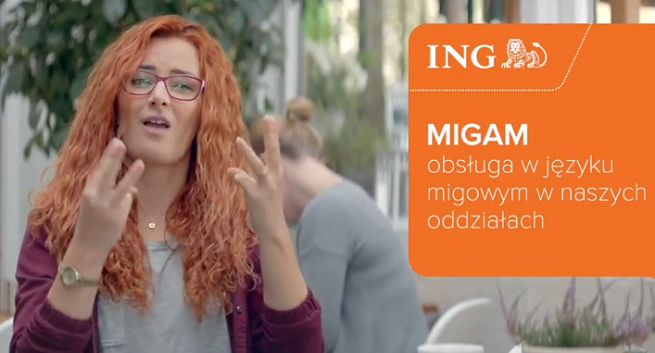 Niesłyszący klienci w kampanii reklamowej ING Banku Śląskiego (wideo)