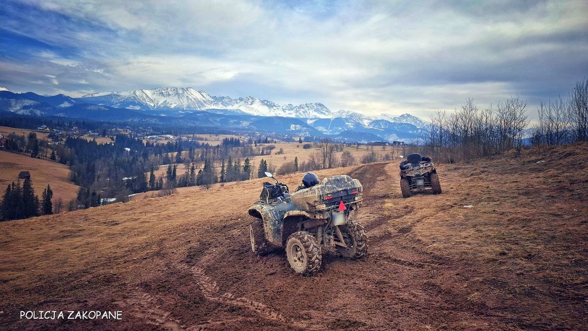 Użytkownicy quadów bywają plagą w górach