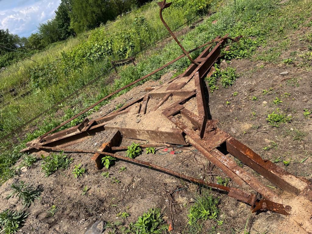 Podstawa działa fortecznego z czasów II wojny światowej