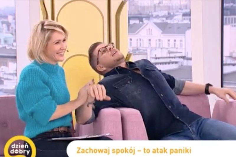 "Atak paniki" Filipa Chajzera w śniadaniówce