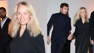 Naturalna Pamela Anderson maszeruje na celebrycką imprezę w towarzystwie 28-letniego syna. Przystojniak?
