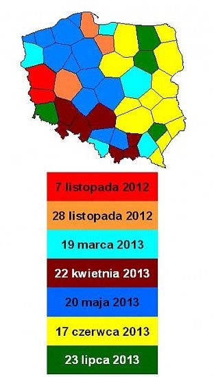 mapa wyłączeń sygnał analogowy tv
