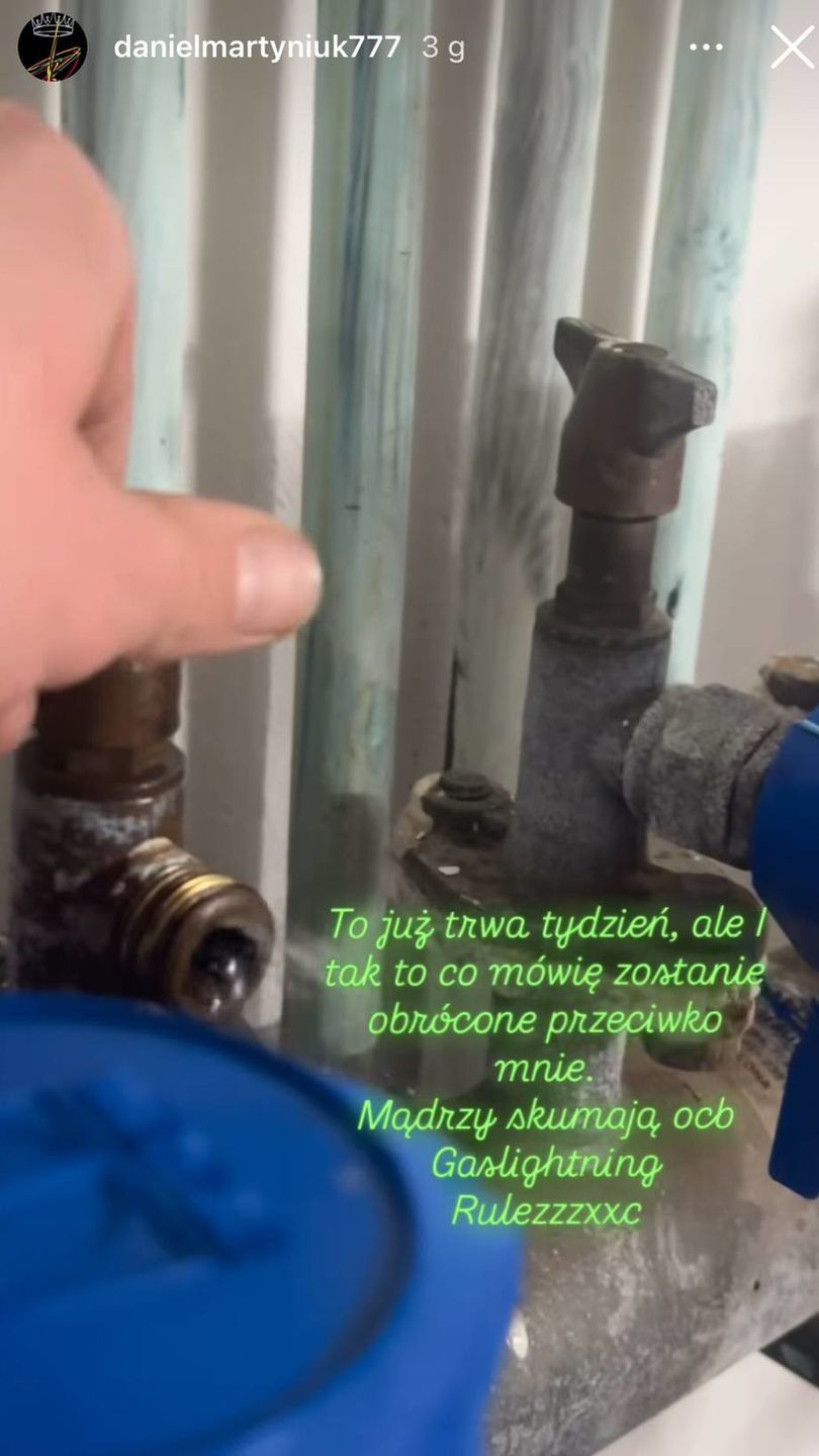 Wpis Daniela Martyniuka na Instagramie