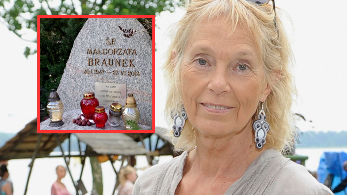 Na grobie Małgorzaty Braunek jest wymowna sentencja