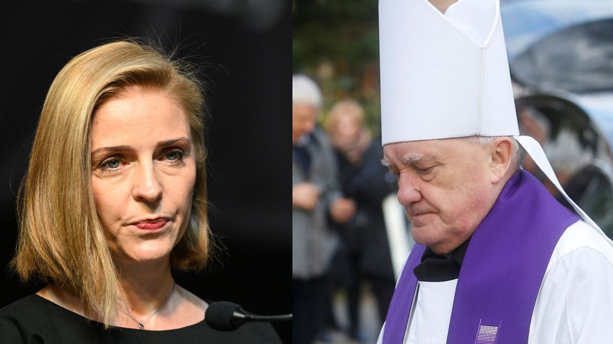Joanna Mucha ostro o kardynale Nyczu
