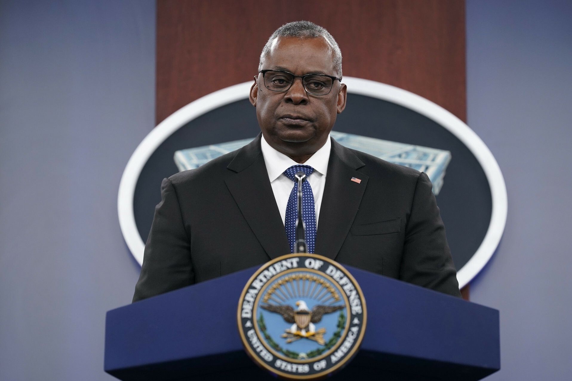 arch52Defense Secretary Lloyd Austin listens to a question during a briefing at the Pentagon in Washington, Thursday, Oct. 27, 2022. (AP Photo/Susan Walsh)Susan Walsh