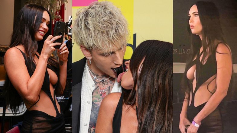 Billboard Music Awards 2021. Megan Fox prezentuje DORODNY BIUST i styka się językiem z Machine Gun Kellym! (ZDJĘCIA)