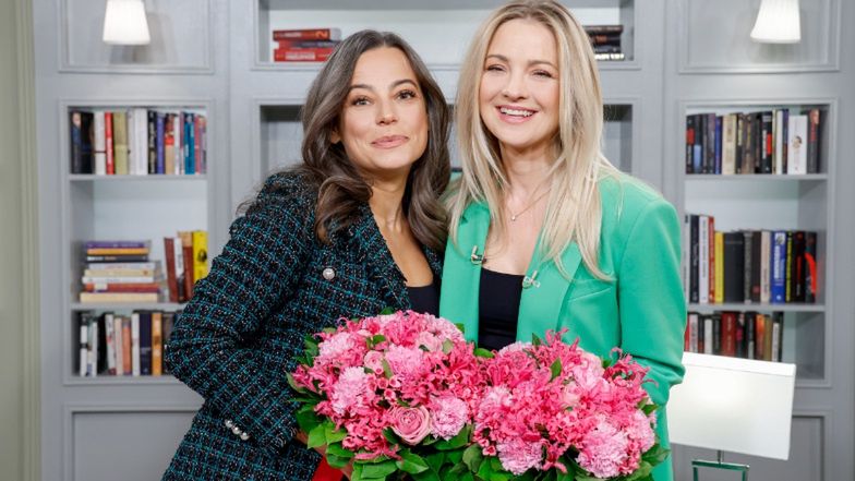 Anna Mucha odsłania długie nogi podczas wywiadu