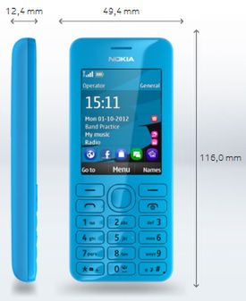 Nokia 206 - dane techniczne [Specyfikacje]