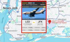 Tajemniczy lot z Rosji. Ma wylądować w Nowym Jorku
