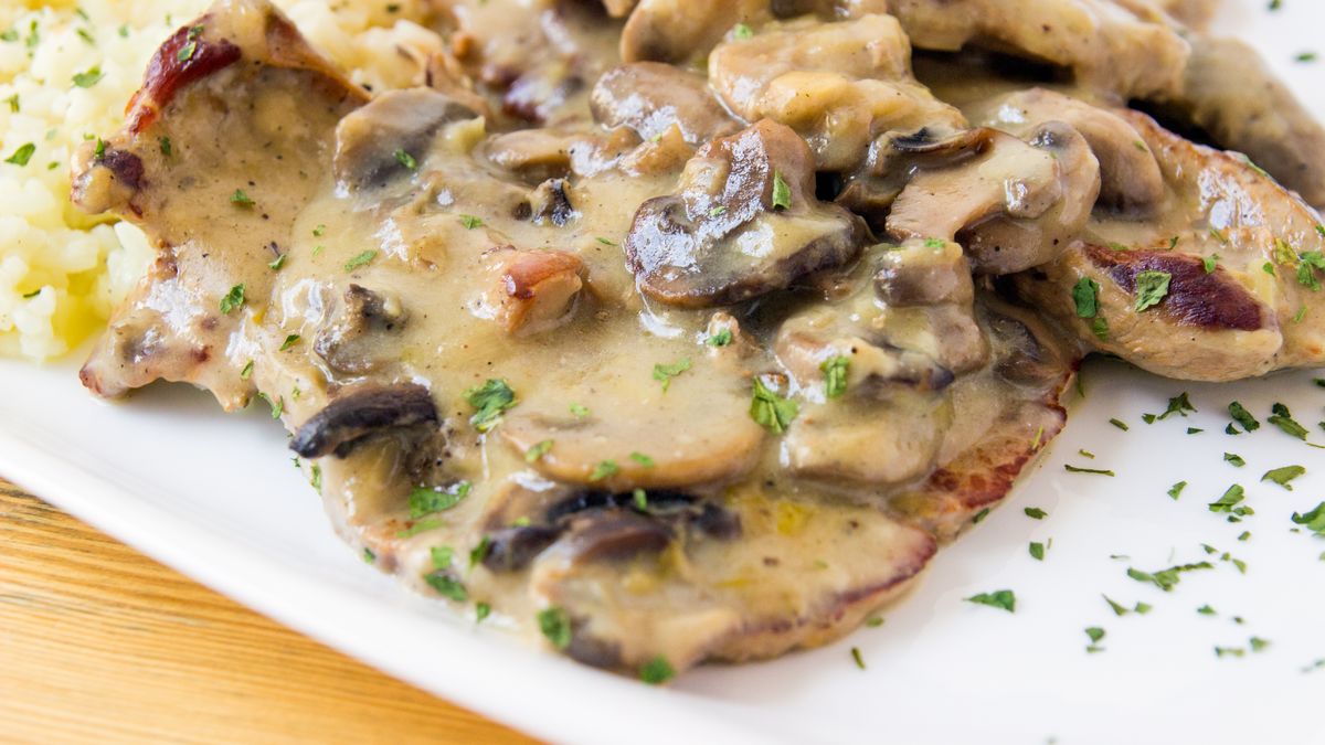 Polędwiczka w sosie grzybowym